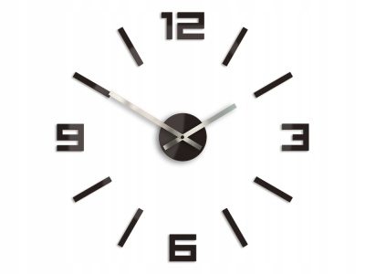 Zegar ścienny ARABIC WENGE 50cm- NOWOCZESNY DESIGN