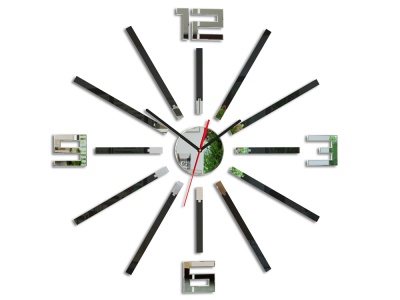 Nowoczesny zegar ścienny GLAMOUR - KOLORY - 65cm