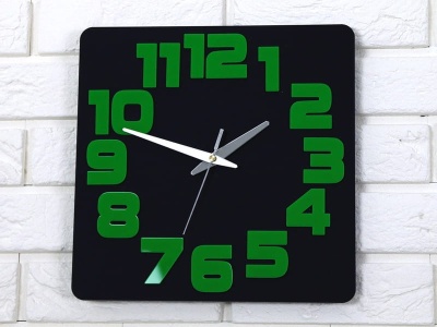 Zegar Logic Black&Green