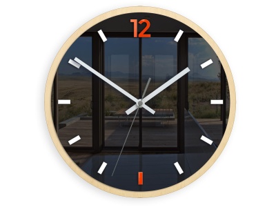 Zegar ścienny Grafit Orange 30 cm