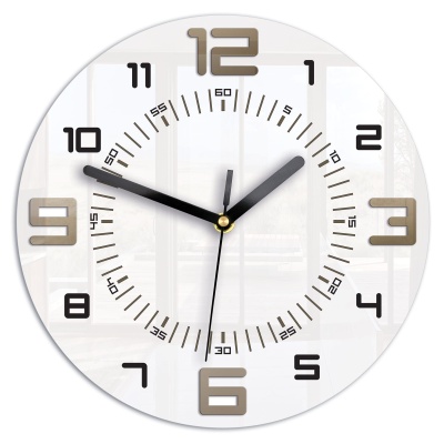 Zegar ARMANDO 28 cm Nowoczesny- Ultra Cichy - 3D