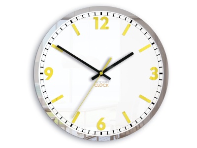Zegar ścienny Solar Żółty 30 cm