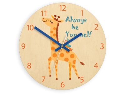 Zegar ścienny Żyrafa