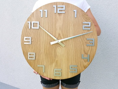 Zegar ścienny Digit Aluminium 49 cm