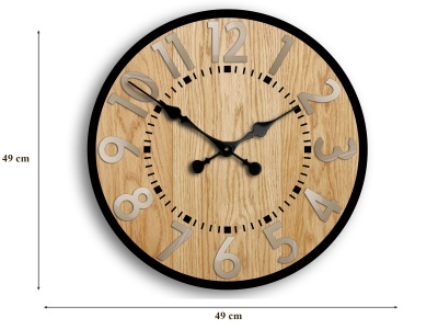 Zegar ścienny Berlin tortora 33cm