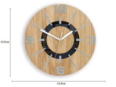 Zegar ścienny Alladyn Szary