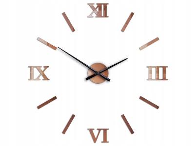 Zegar ścienny RZYMSKIE CYFRY -75 cm! CIEKAWY DIY