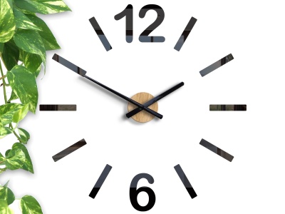 DUŻY ZEGAR ŚCIENNY FOREST 60CM DIY 