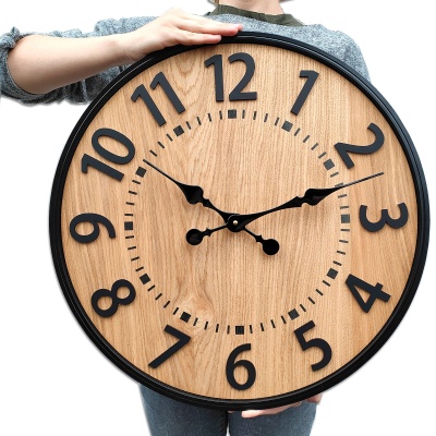 ZEGAR ŚCIENNY z Metalową ramą BERLIN 49cm 