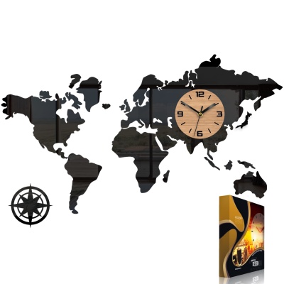 Zegar ścienny Mapa Świata 70cm