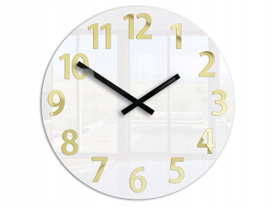 Zegar Karda ultra cichy - Czytelny Nowość Gold