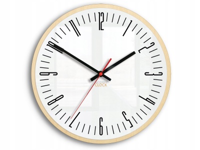 Zegar ścienny PIANO ultra cichy czytelny Nowość